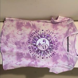 Tie-dye purple son T-shirt